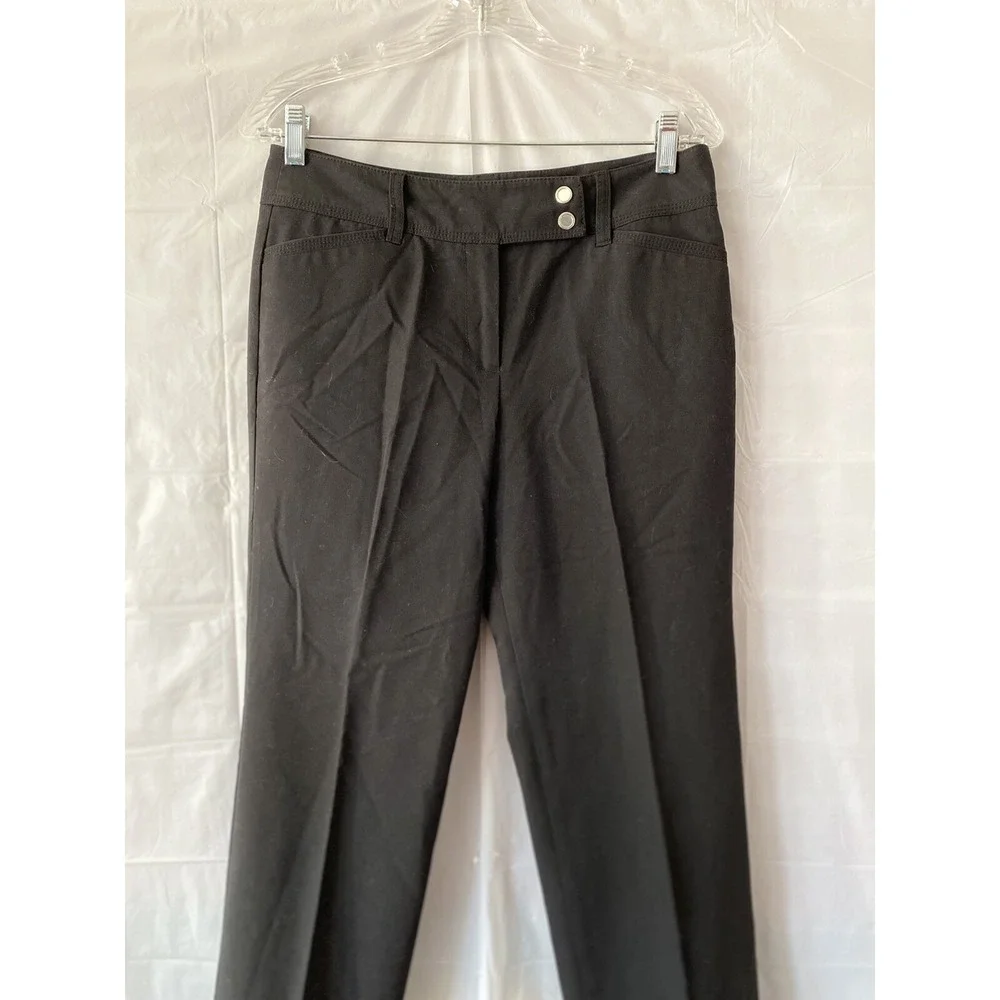 New Directions Pants‎ Womens 6 31x31.5 Black Classic Minimalist Office Capsule